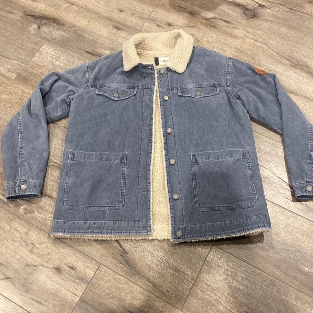Roxy Sherpa Lined Corduroy Jacket